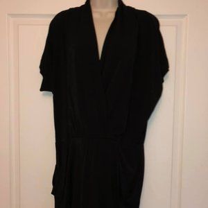 Rachel Roy Black Deep V-Neck Dress